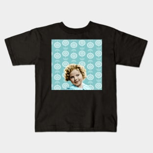 Shirley Temple Teal Kids T-Shirt